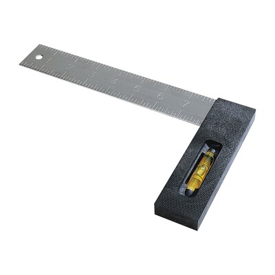 Empire® Framing Squares; Stainless Steel, 8" Polysteel Tri-Square with Vial