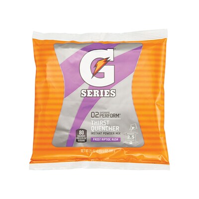 Gatorade® Perform™ Thirst Quencher Powder, Frost Riptide Rush, 21-oz., Yields 2.5 Gallons, 32/Case