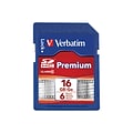 Verbatim® Premium Memory Card, SDHC™, Class 10, 16GB