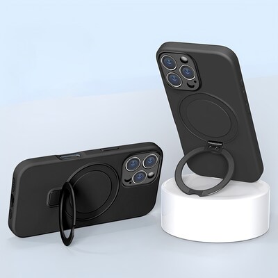 SaharaCase Venture MagSafe Phone Case for iPhone 16 Pro, Shock Absorbing, Scorpion Black (CP00672)