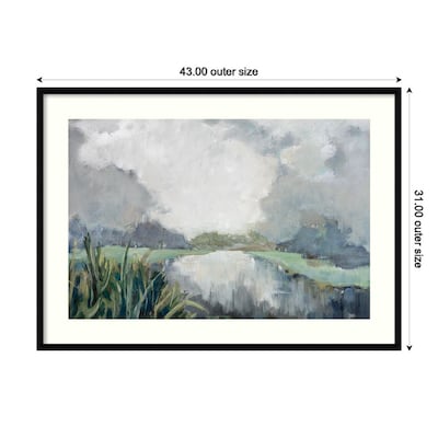 Amanti Art River Passage by Mary Parker Buckley Wood Framed Wall Art Print, 43" x 31" (A42675345399)