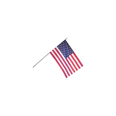Annin & Co. U.S. Classroom Flag, 12 x 18 with Staff (ANN042800)