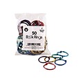 Hygloss Metallic Book Rings 1 Capacity, Assorted Colors, 50/Pack (HYG61351Q)