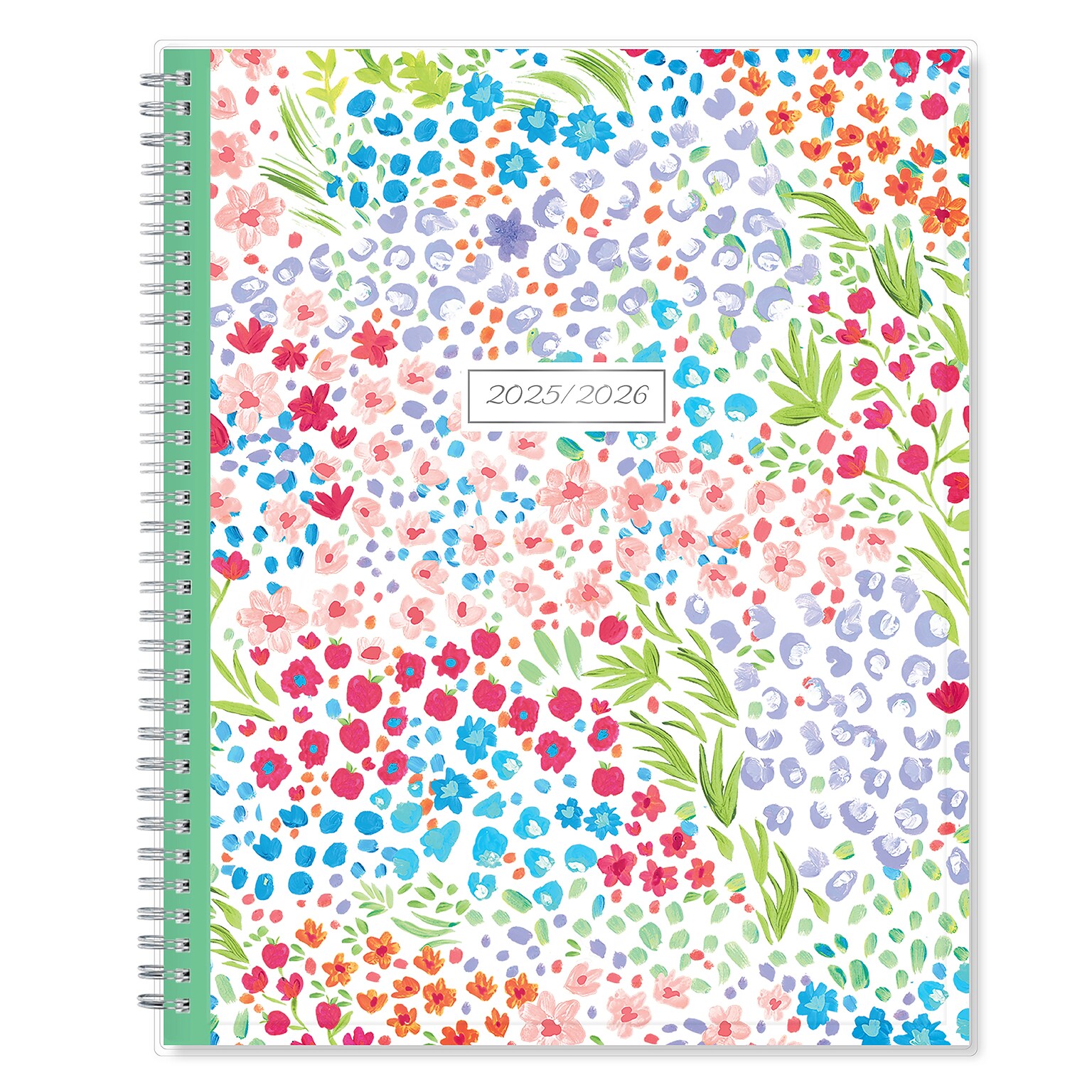 2025-2026 Blue Sky Ditsy Dapple 8.5 x 11 Academic Year Weekly & Monthly Planner, Plastic Cover, Multicolored (132002-A26)