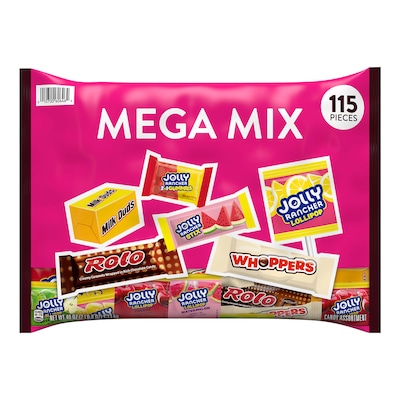 Hershey's Mega Mix Chocolate and Candy Variety Bag, Assorted Flavors, 40 oz., 115 Pieces (HEC93958)