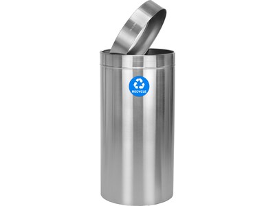 Alpine Single-Stream Recycling Station, 27 Gallon, Stainless Steel (ALP475-27-R)