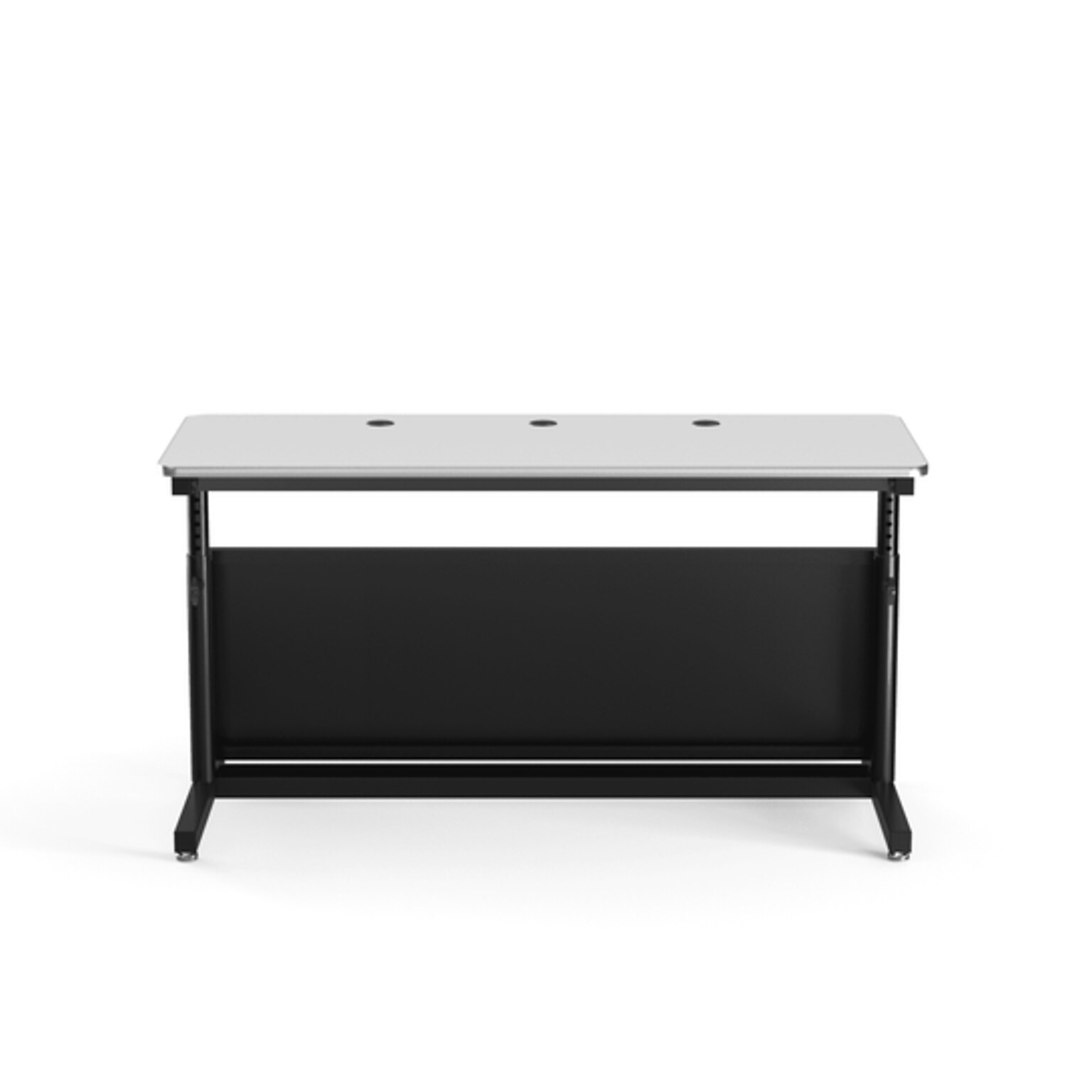 VersaDesk Deluxe 60W Manual Adjustable Standing Computer Table, White/Black (CTL6024-BW)