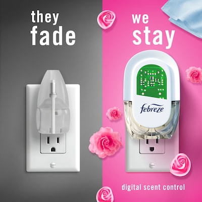 Febreze Fade Defy Plug Air Freshener Warmer Refill, Downy April Fresh Scent, 0.87 fl. oz., 3/Pack (52369)