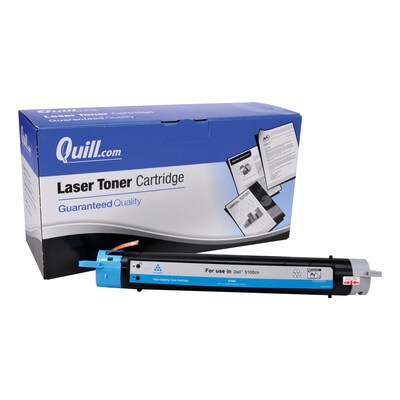 Quill Brand® Compatible Dell™ GG579 (310-5810) Cyan Laser Toner Cartridge (Lifetime Warranty)