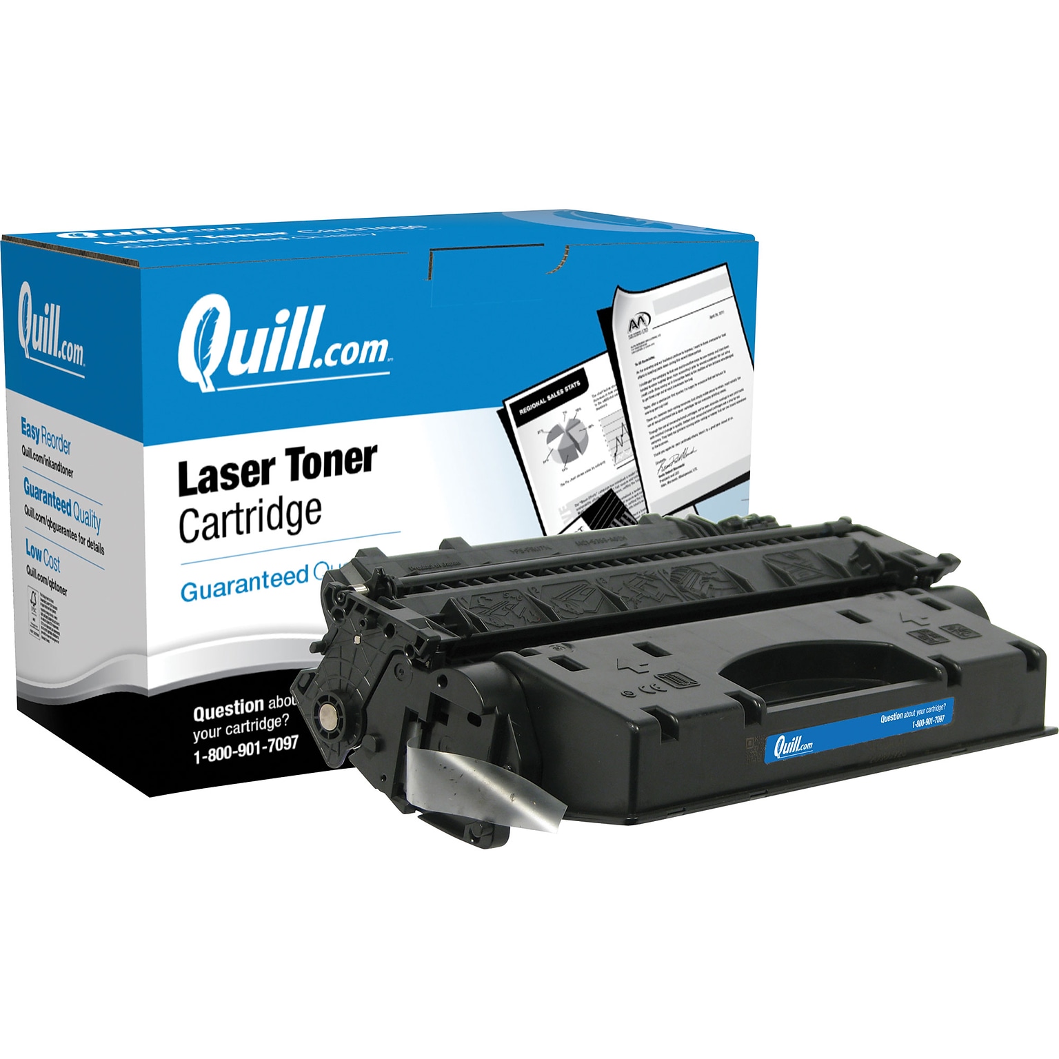 Quill Brand Remanufactured HP 05X (CE505X) Black Extra High Yield Laser Toner Cartridge (100% Satisfaction Guaranteed)