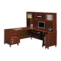 FREE Bush® Hutch When You Buy 1 Bush® Somerset Desk in Hansen Cherry Finish