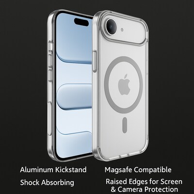 SaharaCase Venture Series MagSafe Compatible Phone Case for iPhone 17 Air, Shock Absorbing, Clear (CP00951)
