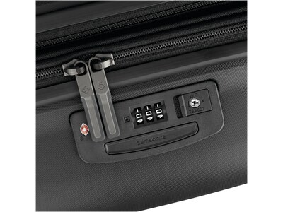 Samsonite Elevation Plus 23" Hardside Carry-On Suitcase, 4-Wheeled Spinner, TSA Checkpoint Friendly, Triple Black  (142910-2620)