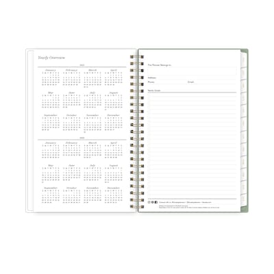 2025-2026 Blue Sky Kyla 5" x 8" Academic Year Weekly & Monthly Planner, Plastic Cover, Multicolored (155341)