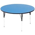 Correll® 42 Round Heavy Duty Activity Table; Blue High Pressure Laminate Top