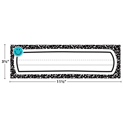 Teacher Created Resources Cool for School School Name Plates, 11.5" x 3.5", 36/Pack, 6 Packs/Bundle (TCR9319-6)