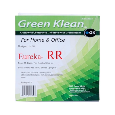 Green Klean® Replacement Vacuum Bags; For Eureka® Ultra or The Boss Smart Vac 4800 Series, 3/pk