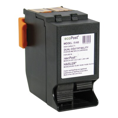 ecoPost NeoPost IJINK3456H/4105243U/WJ69INK/4124705S Postage Meter Ink Cartridge; Red
