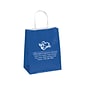 Gloss Shopper Bags; Colored, 9-3/4x7-3/4x4-3/4"