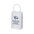 Paper Totes; White, 5x3, Imprinted