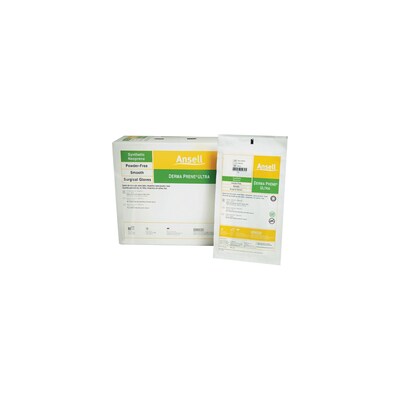 Ansell Derma Prene® Ultra Powder-Free Sterile Non-Latex Neoprene Surgical Gloves; Size 7, 50 PR/BX