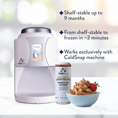 ColdSnap Chocolate Oat Frozen Dessert Mix, Single Serve Pods, Dairy Free, 12 Pods/Pack, COLDSNAP MACHINE REQUIRED (600044)