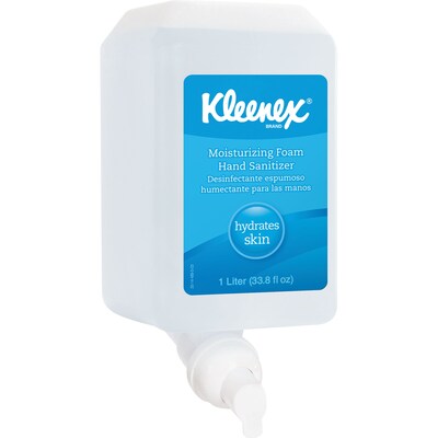Kleenex® Moisturizing Foam Instant Hand Sanitizer, 1L, 6/Case