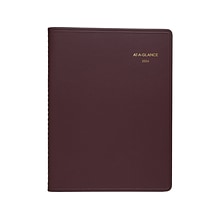 2024 AT-A-GLANCE 8.25 x 11 Weekly Appointment Book, Winestone (70-950-50-24)