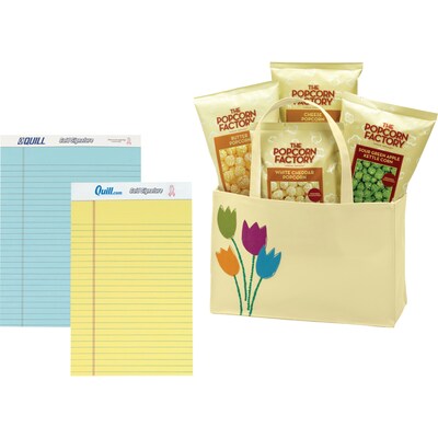 FREE Popcorn Tote or Variety Pack when you buy 2 Quill Brand Micro-Perforated Ruled pads