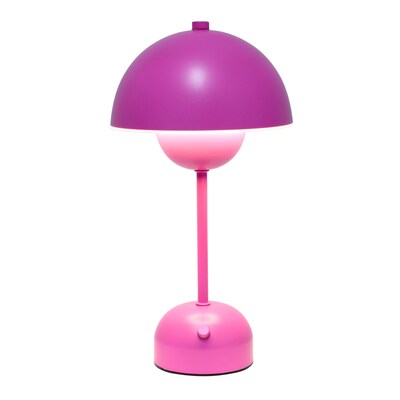 Simple Designs Mushroom Magic LED Table Lamp, Hot Pink (LD1069-HPK)