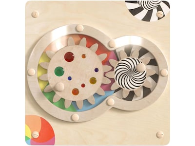 Flash Furniture Bright Beginnings Turning Gears STEAM Wall Activity Board (MK-ME14719-GG)