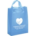 Custom Frosted Brite Shoppers; 10Hx8Wx4D