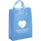 Custom Frosted Brite Shoppers; 10Hx8Wx4"D