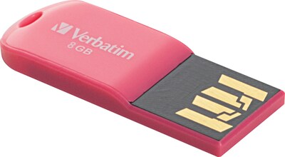 Verbatim® Store n Go® Micro USB 2.0 Flash Drive; 8GB, Pink