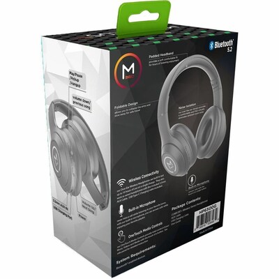 Morpheus 360 Comfort Plus Wired/Wireless Noise Canceling Over-Ear, Bluetooth, Slate Grey (HP6500G)