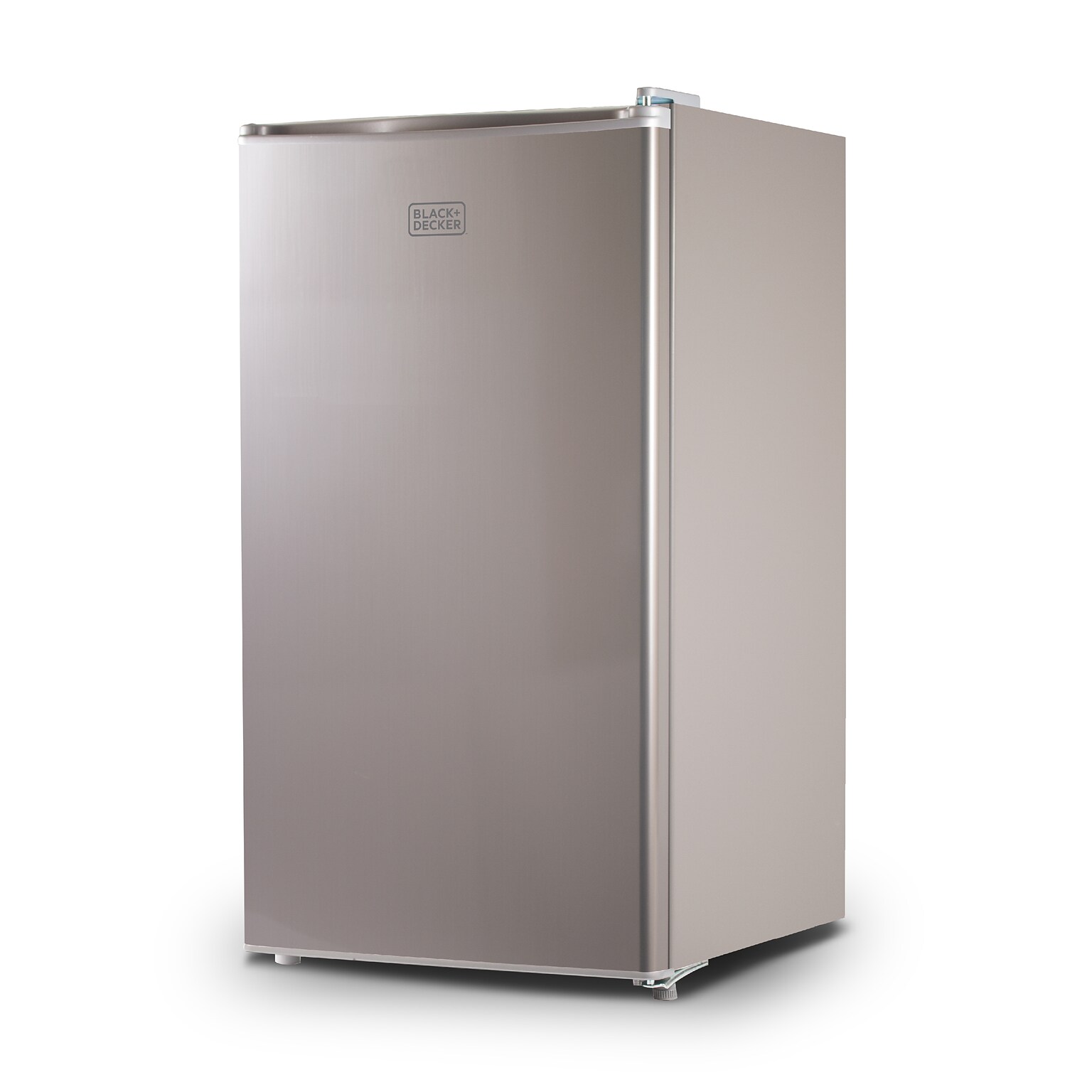 Black & Decker Adjustable Temperature Control Refrigerator with Freezer Compartment, 3.2 Cu. Ft., Gray/Silver (BCRK32V)