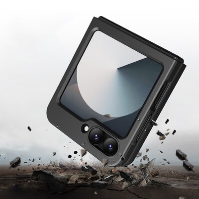 SaharaCase Venture Phone Case for Samsung Galaxy Z Flip6, Shock Absorbing, Scorpion Black (CP00587)