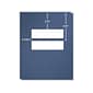 ComplyRight Double-Window Tax Presentation Folder, Midnight Blue, 50/Pack (FMB32)