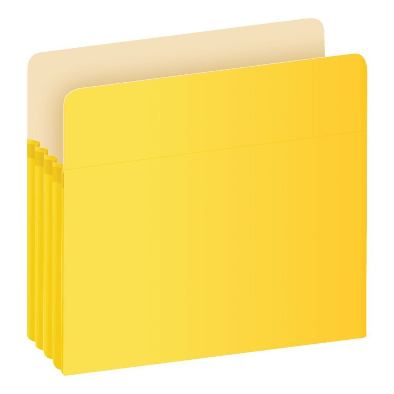 Pendaflex Color File Pocket, 3.5 Expansion, Letter Size, Yellow (1524E YEL)