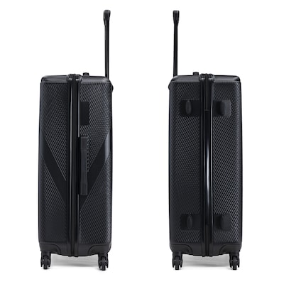 DUKAP Discovery 4-Piece Hardside Spinner Luggage Set, TSA Checkpoint Friendly, Blacj (DKDISSMLXL-BLK)