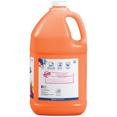 Prang Washable Ready-to-Use Paint, Orange, 128 oz.