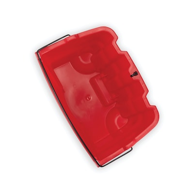Rubbermaid Executive Series WaveBrake Plastic Dirty Water Bucket, 4.5-Gallon, Red (2064907)