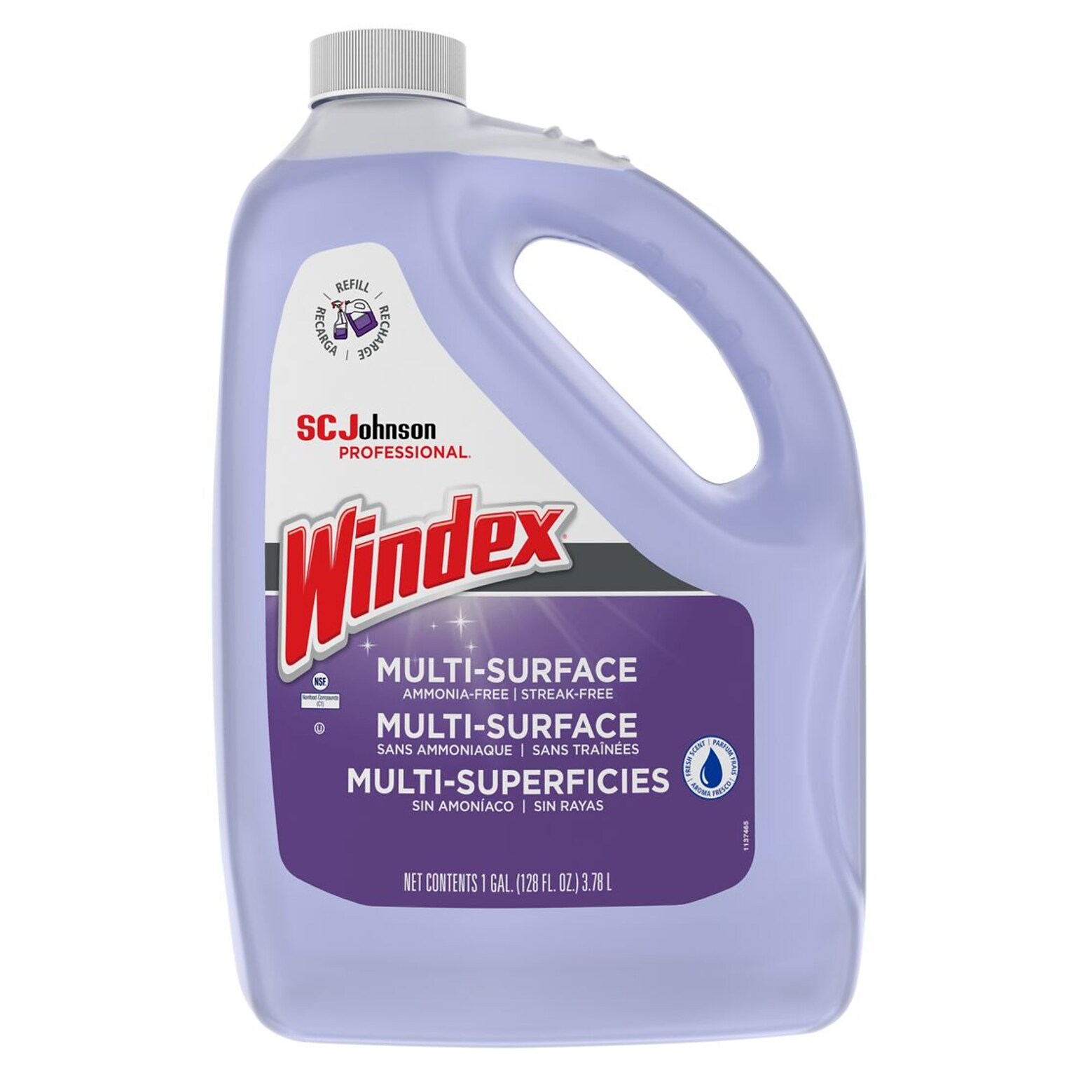 Windex Non-Ammoniated Multi-Purpose Cleaner, 128 oz. (697262)