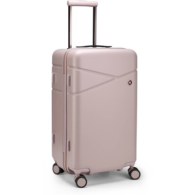 SwissDigital KATY ROSE NG 40.9 Hardside Suitcase, 4-Wheeled Spinner, TSA Checkpoint Friendly, Lotus Pink (SD452725W-82)