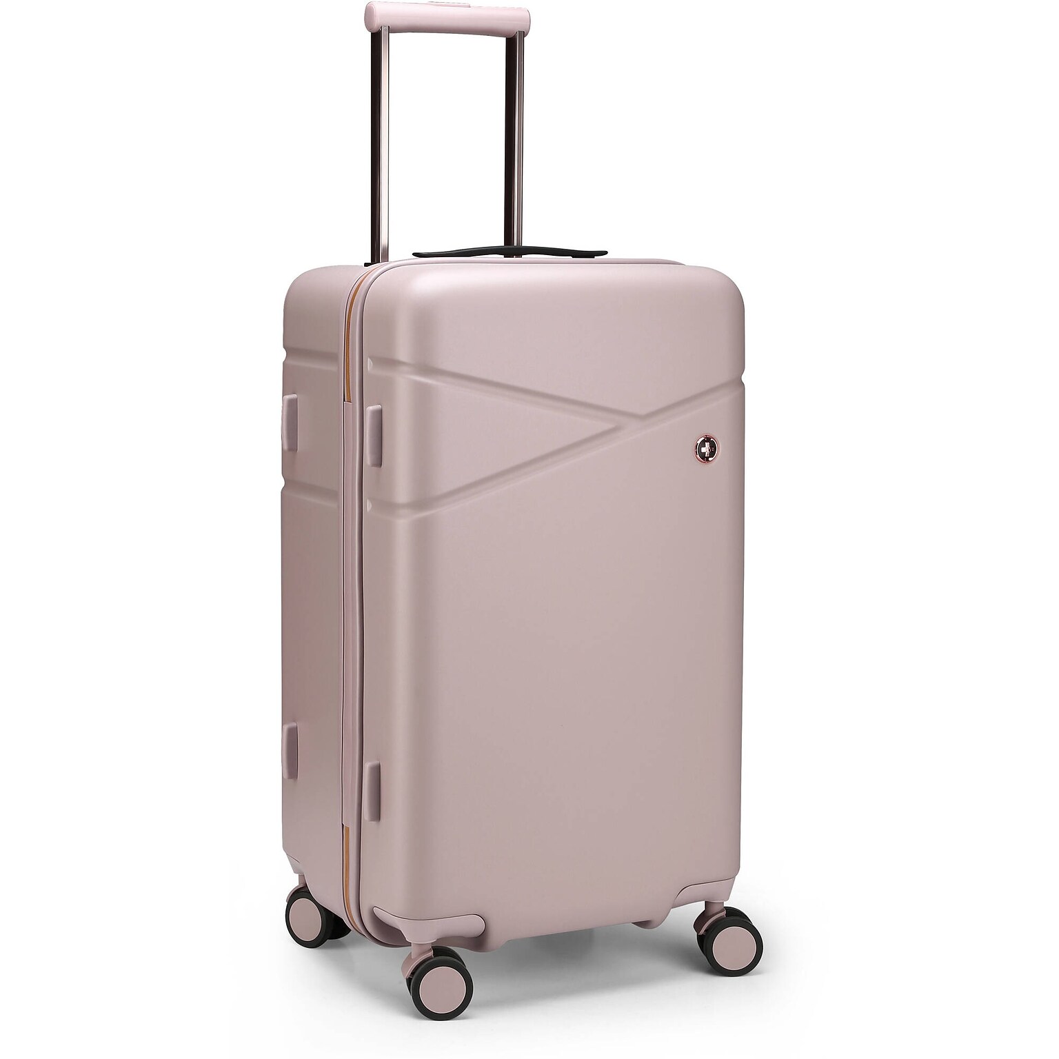 SwissDigital KATY ROSE NG 40.9 Hardside Suitcase, 4-Wheeled Spinner, TSA Checkpoint Friendly, Lotus Pink (SD452725W-82)