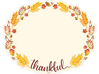 Amscan Thanksgiving Place Mat, Multicolor, 24/Pack, 2 Packs/Set (671410)