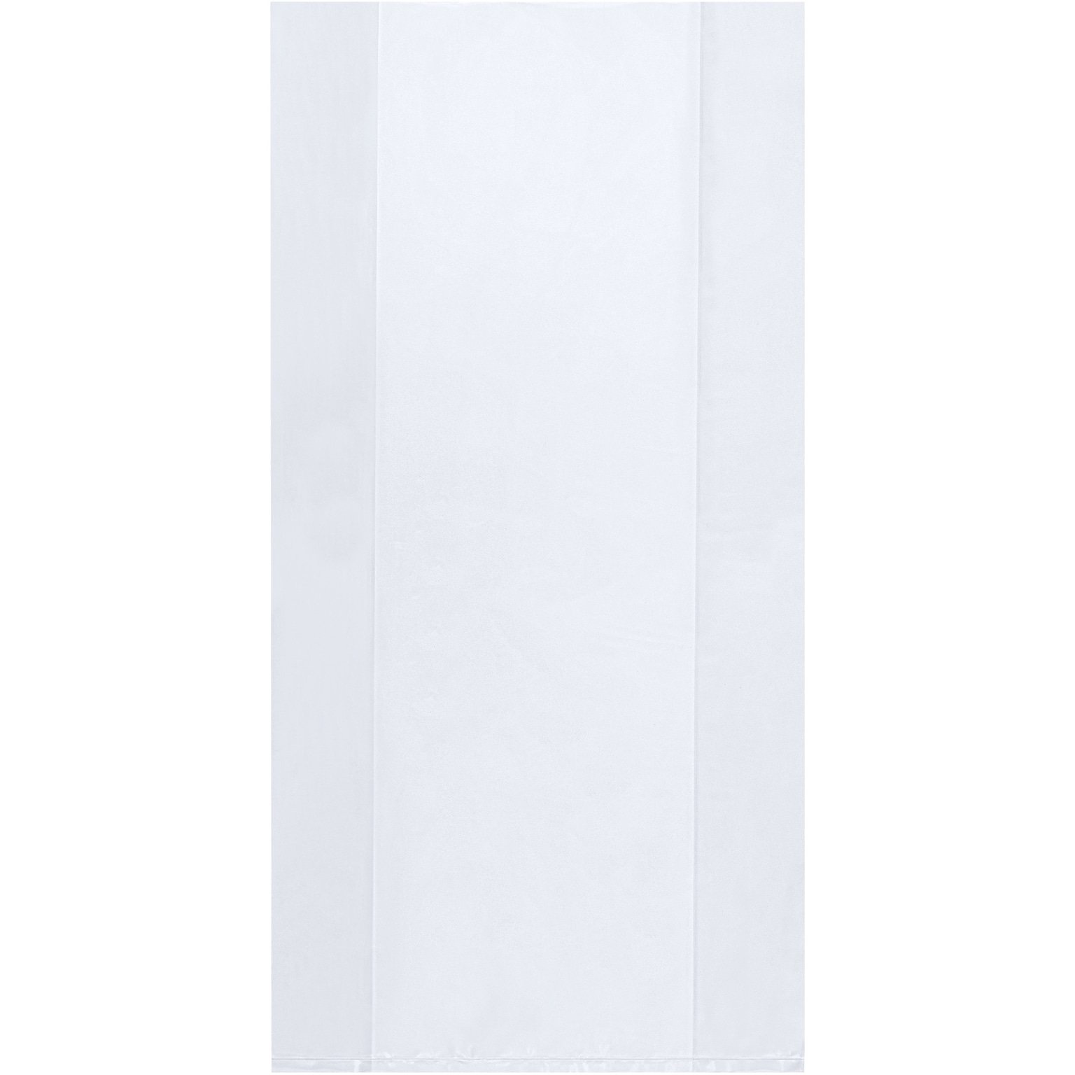 24 x 10 Gusseted Poly Bags, 1 Mil, Clear, 1000/Carton (PB1398)