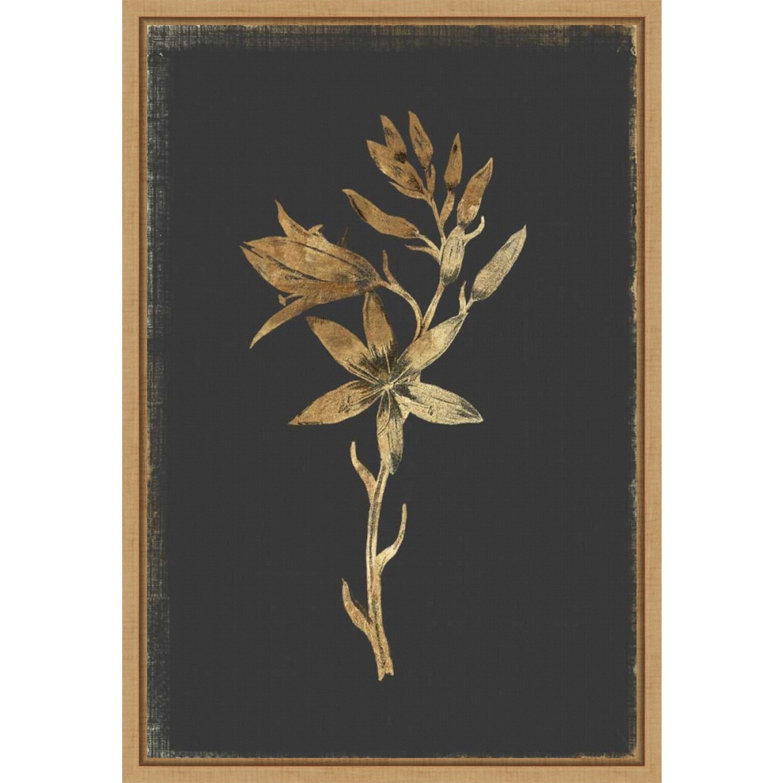 Amanti Art Carmass and Wild Hyacinth Flowers by PI Collection Framed Canvas Wall Art Print, 16 x 23 (A42674693411)