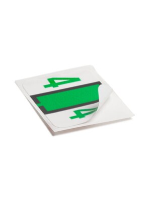 Smead BCCRN Color Coded Numeric Labels, 4,Light Green, 500/Roll (67374)