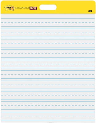  Post-it Super Sticky Easel Pad, 25 in x 30 in, White, 30  Sheets/Pad, 2 Pad/Pack, Large White Premium Self Stick Flip Chart Paper,  Super Sticking Power (559) : Post It